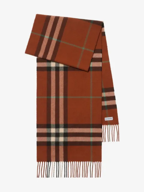 Burberry Check cashmere scarf