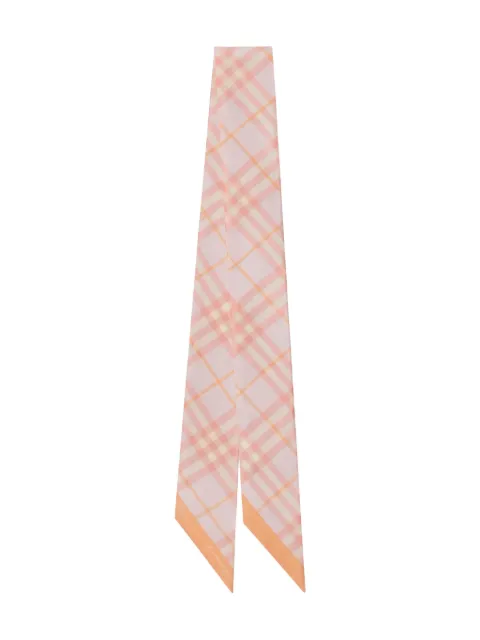 Burberry checked silk scarf
