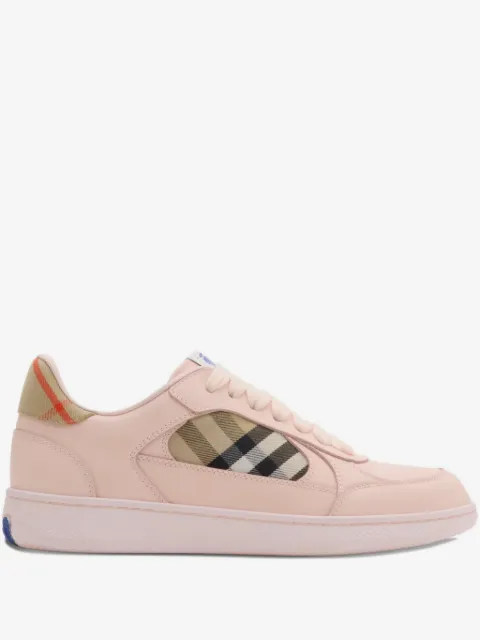 Burberry leather and Check Terrace sneakers​