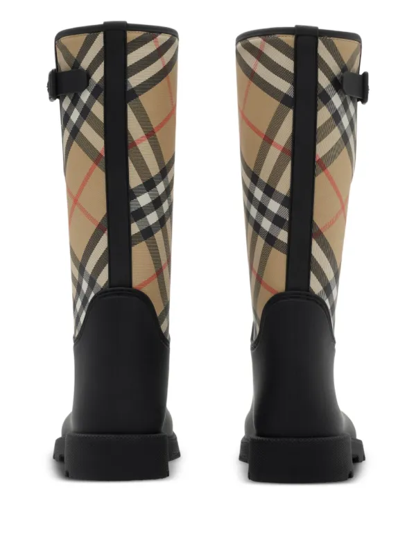 ショートブーツ・ブーティ Burberry 'Marsh Stamp' boots Rubber Marsh Stamp Low Boots​ in Black - Women | Burberry