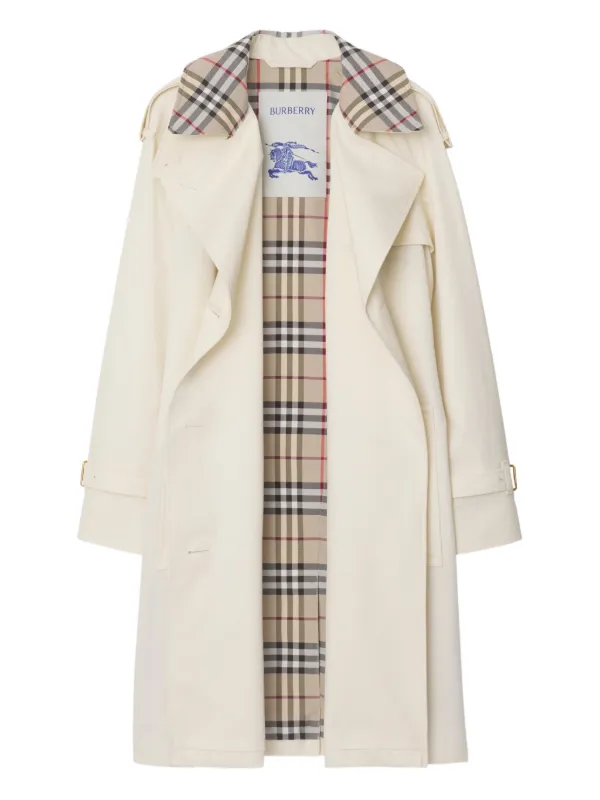 Burberry Trench Coat Castleford | Neutro | FARFETCH BR