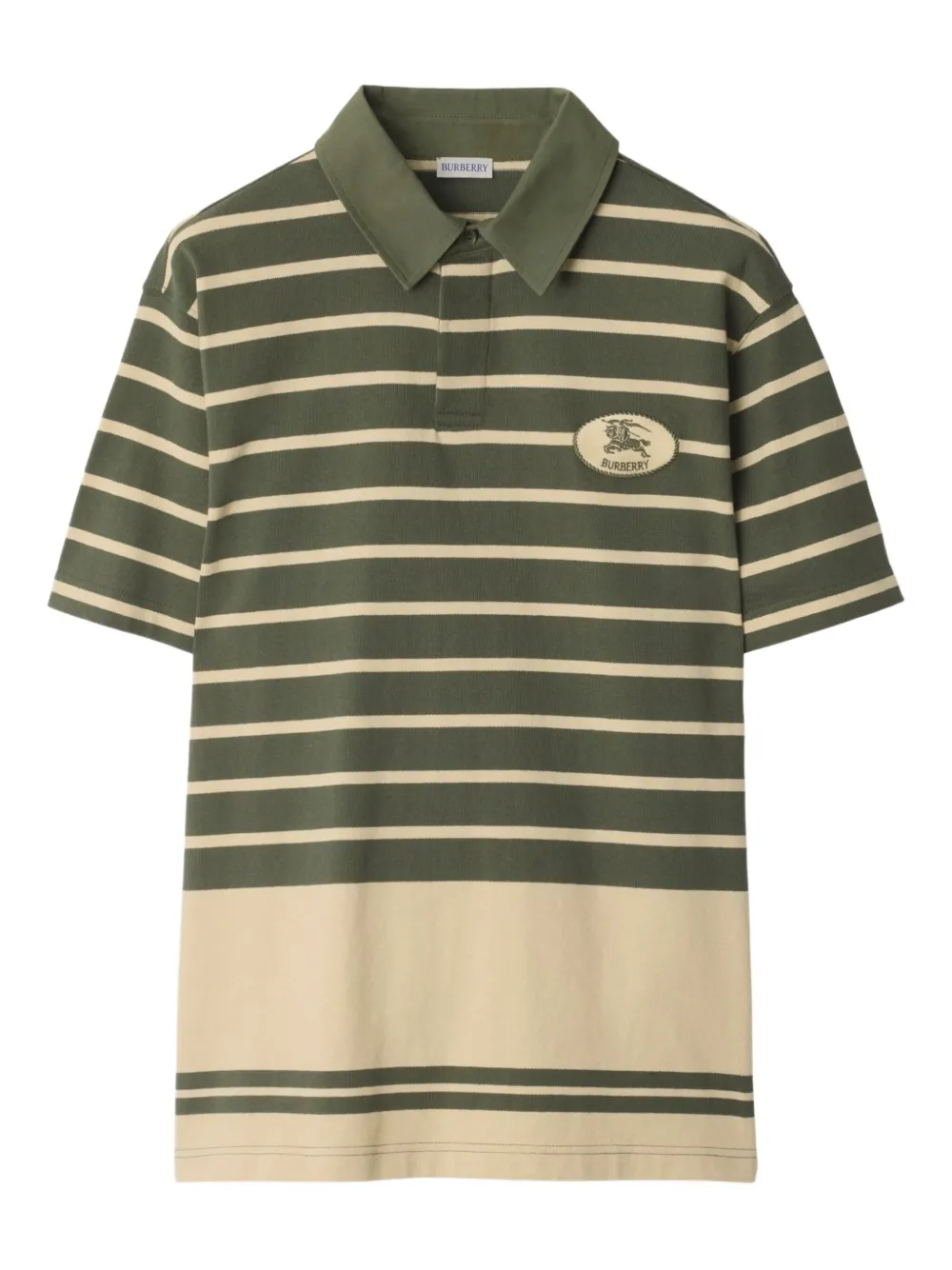 Burberry playera tipo polo con rayas estampadas | amarillo | Image 1