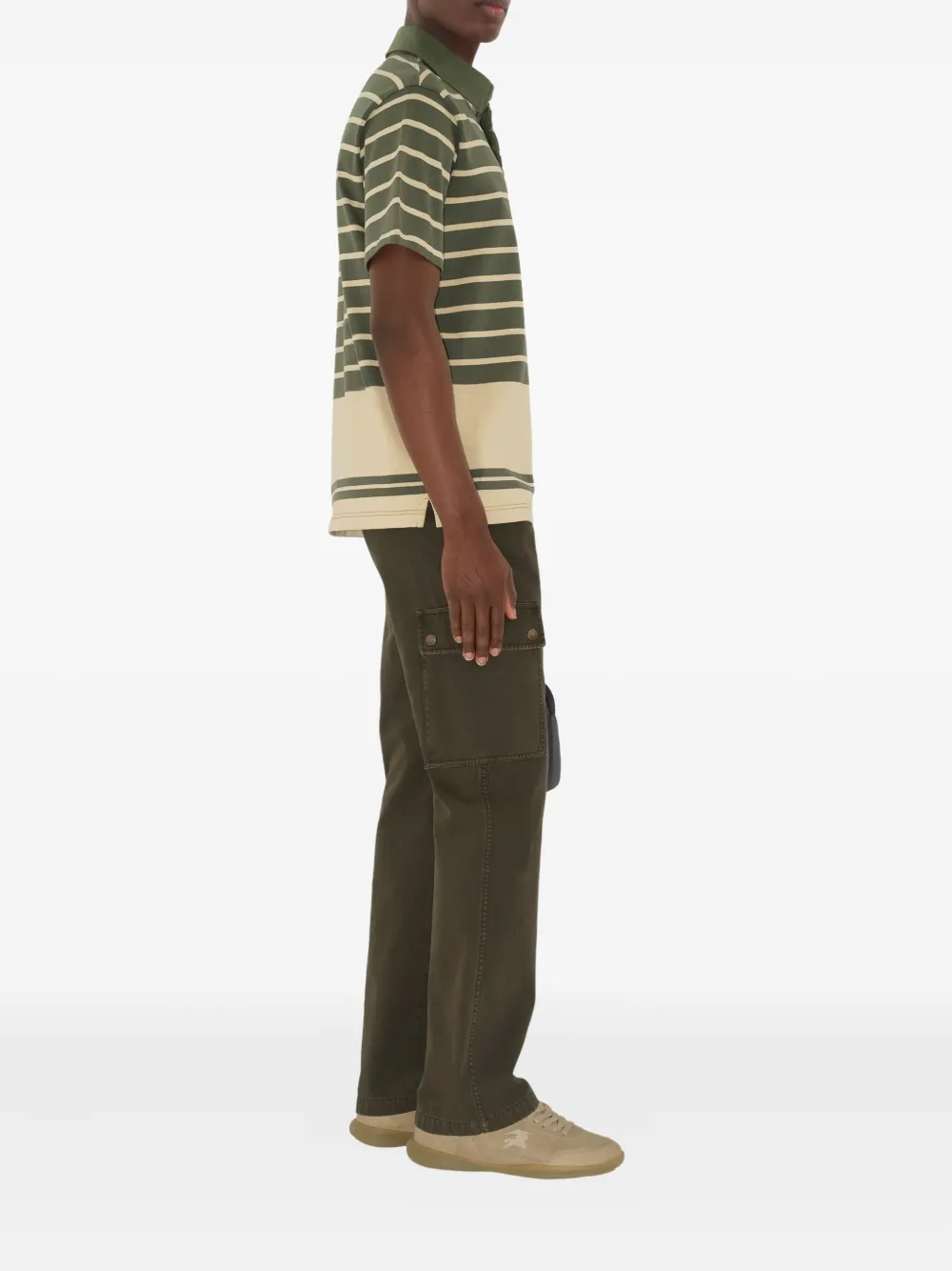 Burberry Gestreept poloshirt Geel