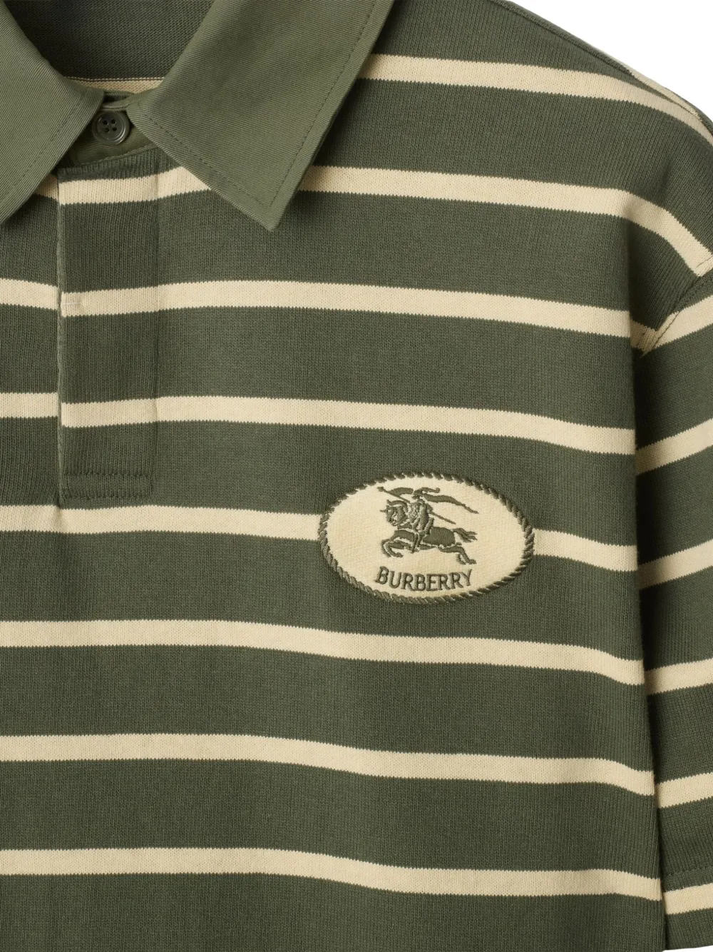 Burberry Gestreept poloshirt Geel