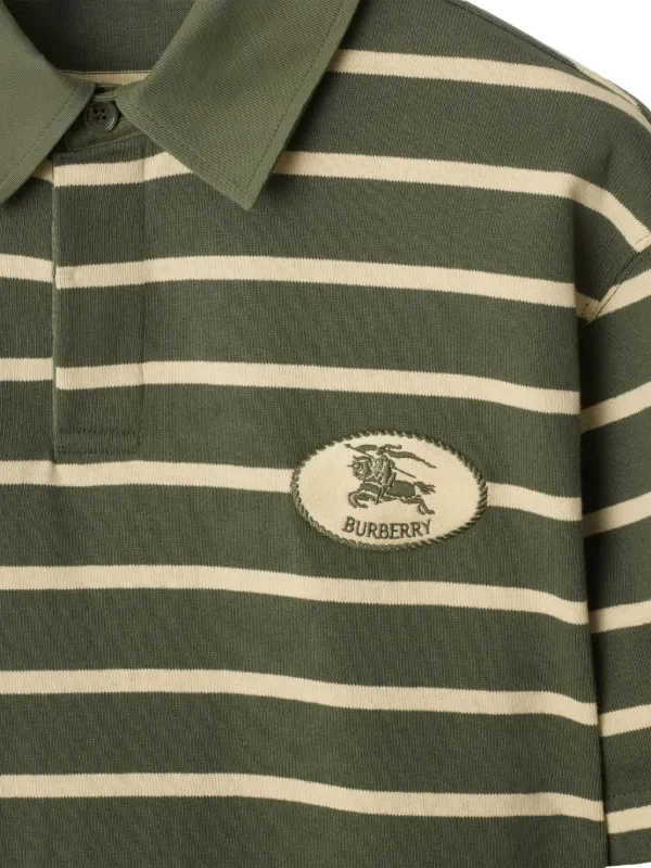 ★Burberry★ストライプ ロゴ ポロシャツ BURBERRY - 正規 21SS BURBERRY バーバリー アイコンストライプ