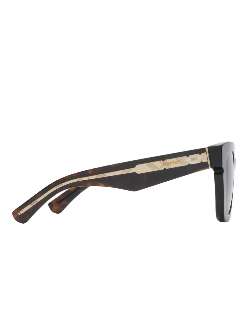 Burberry Inlaid Check square sunglasses - Bruin