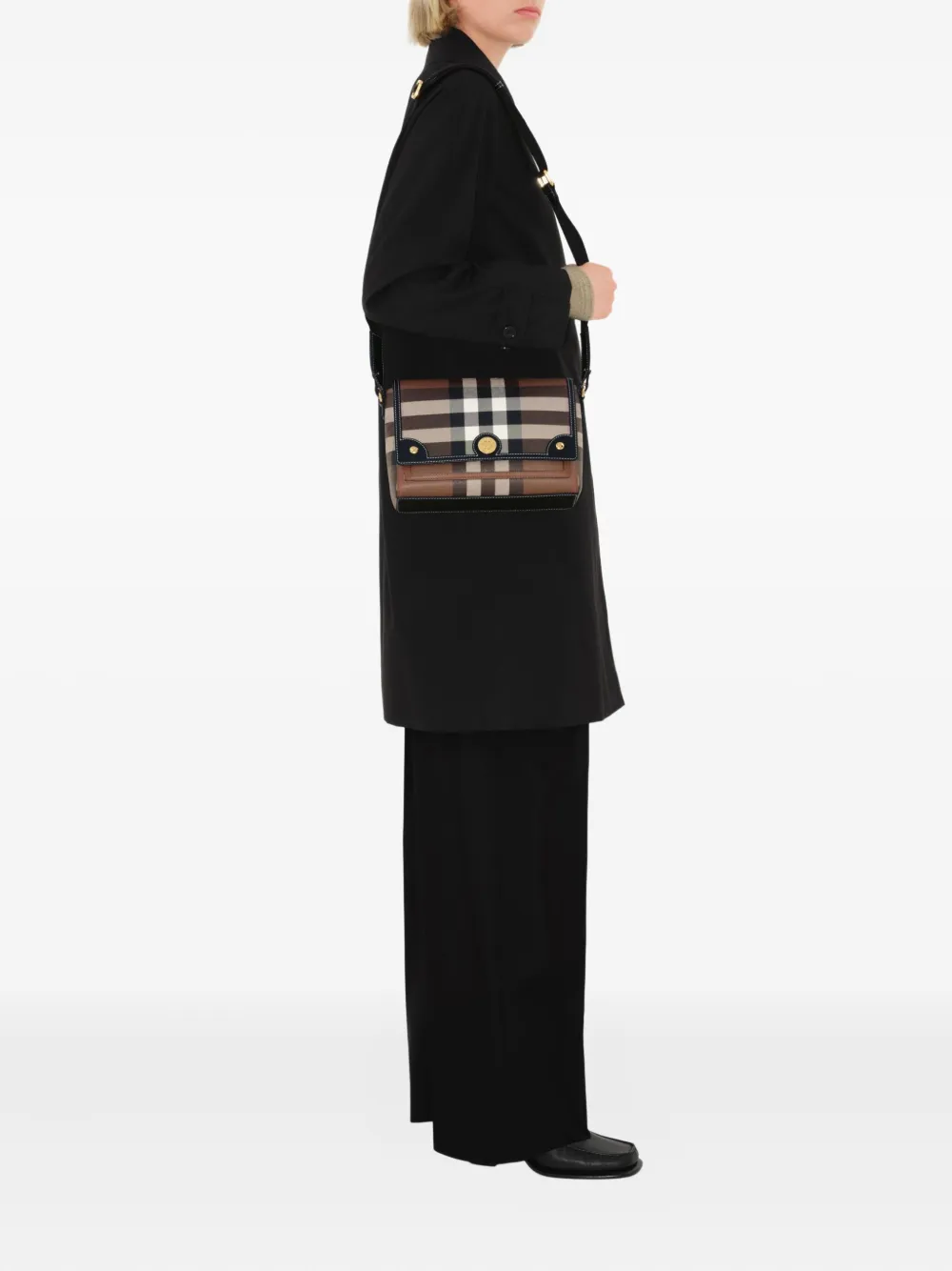 Burberry Note crossbodytas Bruin