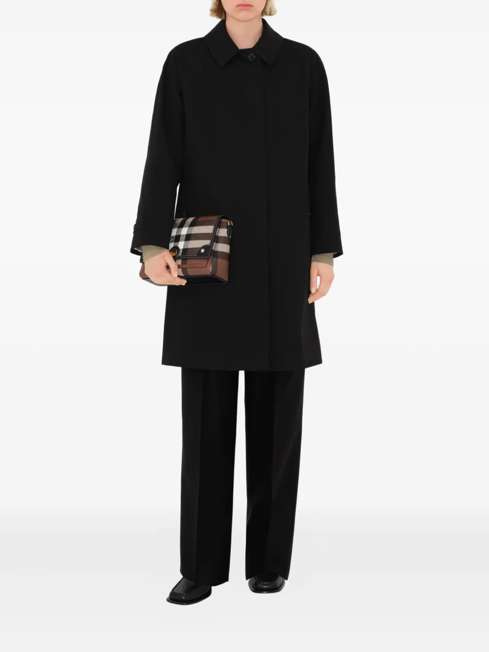 Burberry Note crossbodytas Bruin