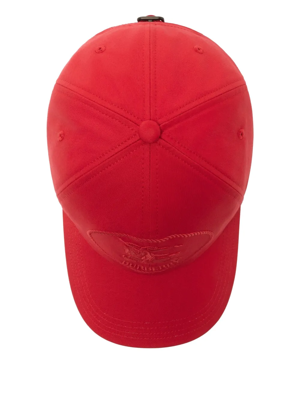 Burberry Honkbalpet met geborduurd logo Rood