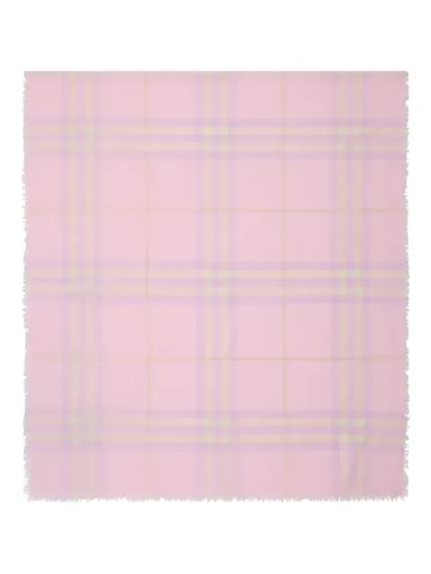 Burberry check wool scarf