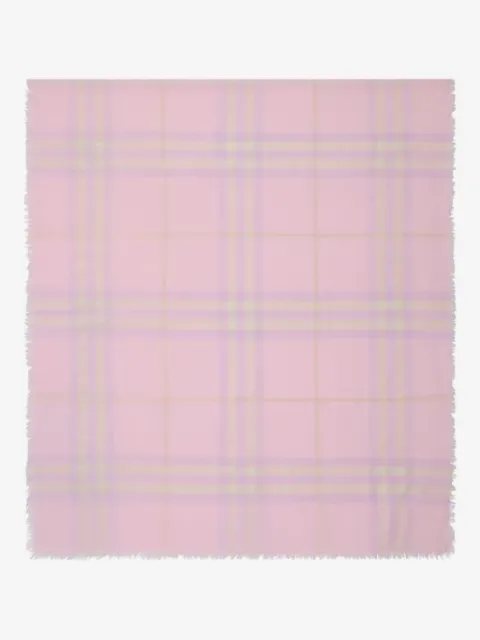 Burberry wide Check wool scarf