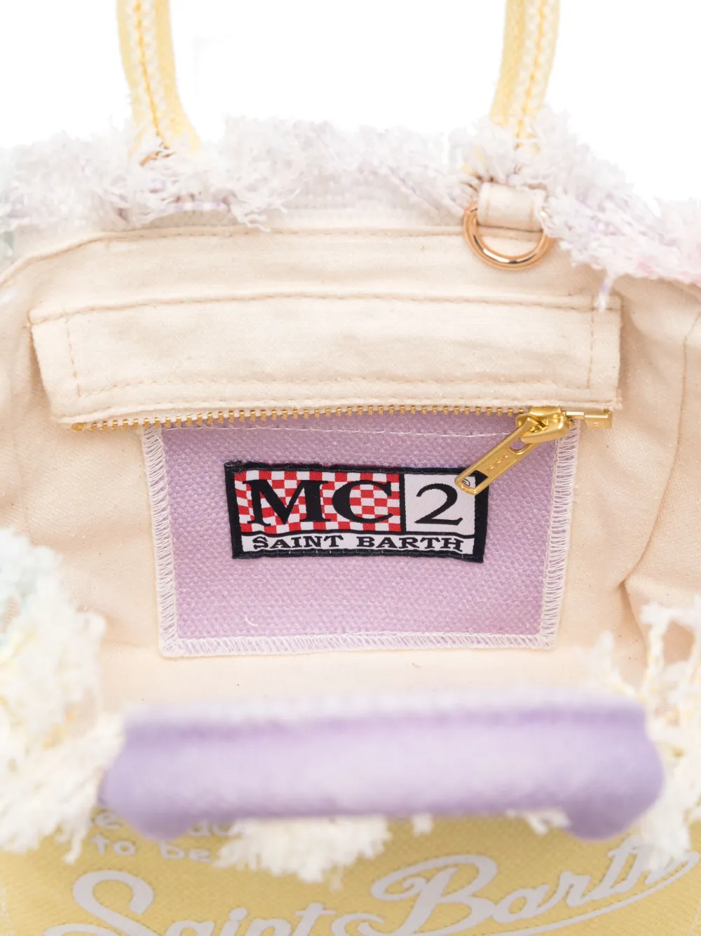 MC2 Saint Barth Kleine Vanity shopper Geel