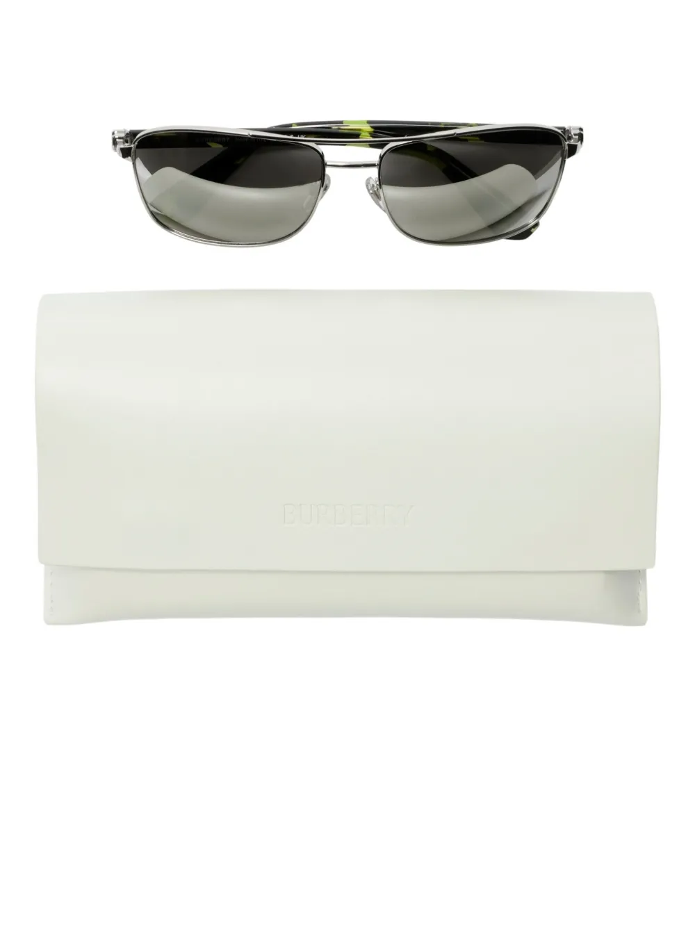 Burberry Eyewear Zonnebril met rechthoekig montuur Zilver