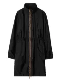 Burberry Vintage Check-trim parka coat - Black