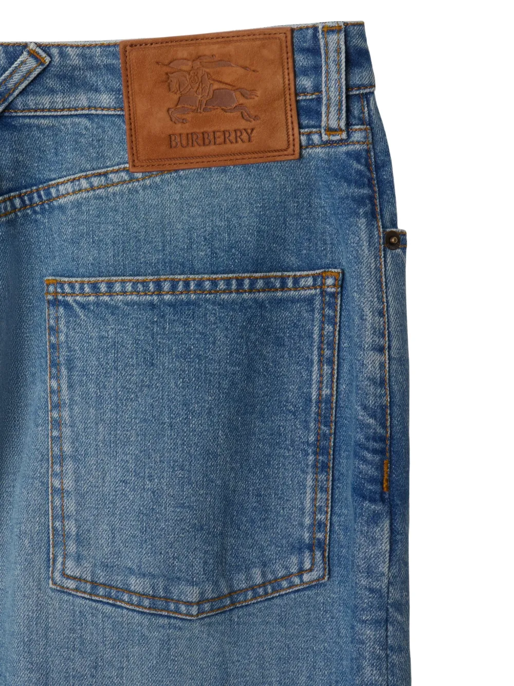 Burberry Midi-spijkerrok Blauw