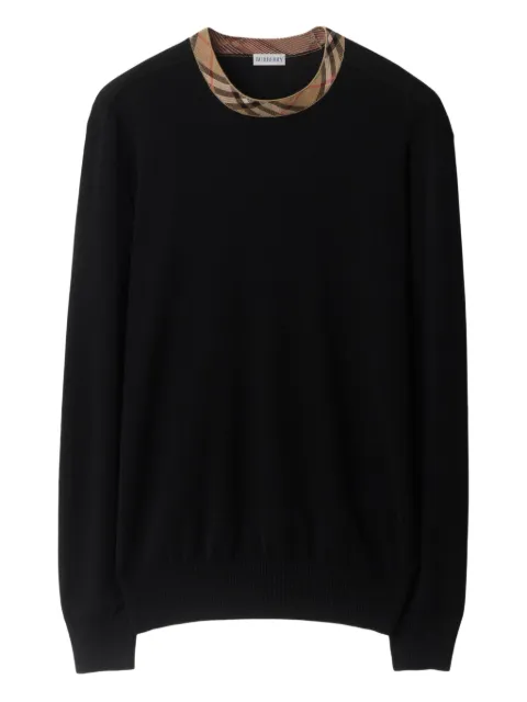 Burberry suéter con cuello redondo