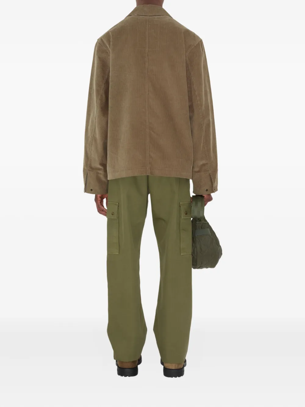 Burberry Ribfluwelen shirtjack Bruin
