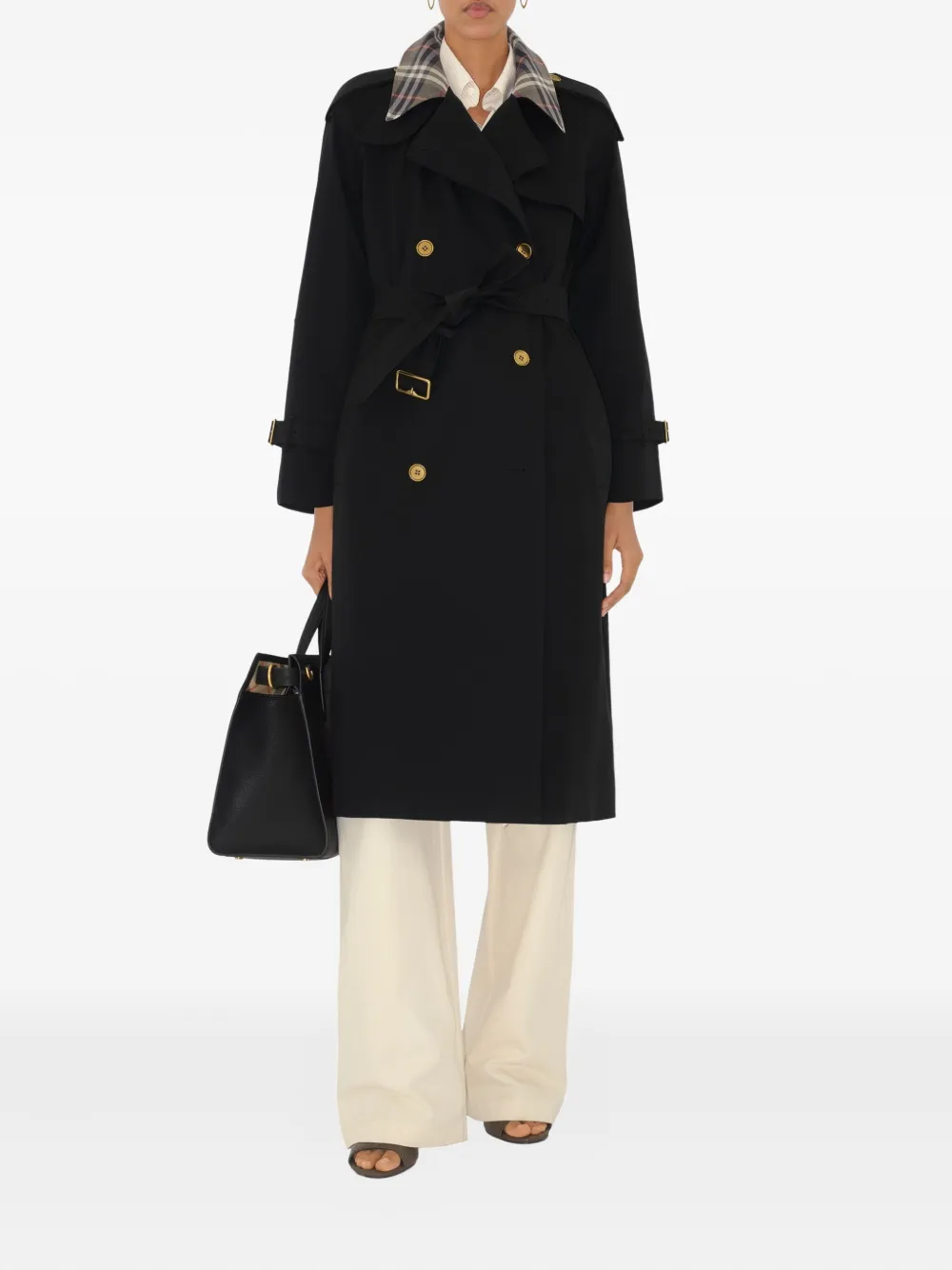 Burberry Castleford trenchcoat Zwart