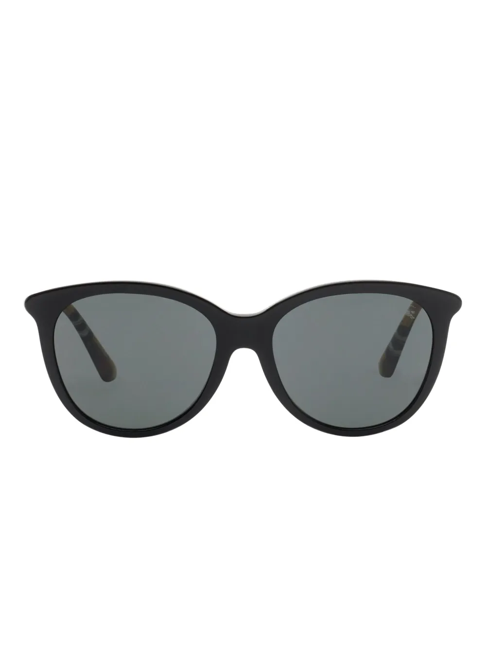Burberry Eyewear Tubular Check zonnebril Zwart