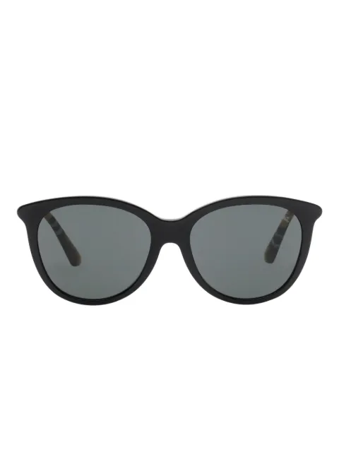Burberry Eyewear Tubular Check round sunglasses