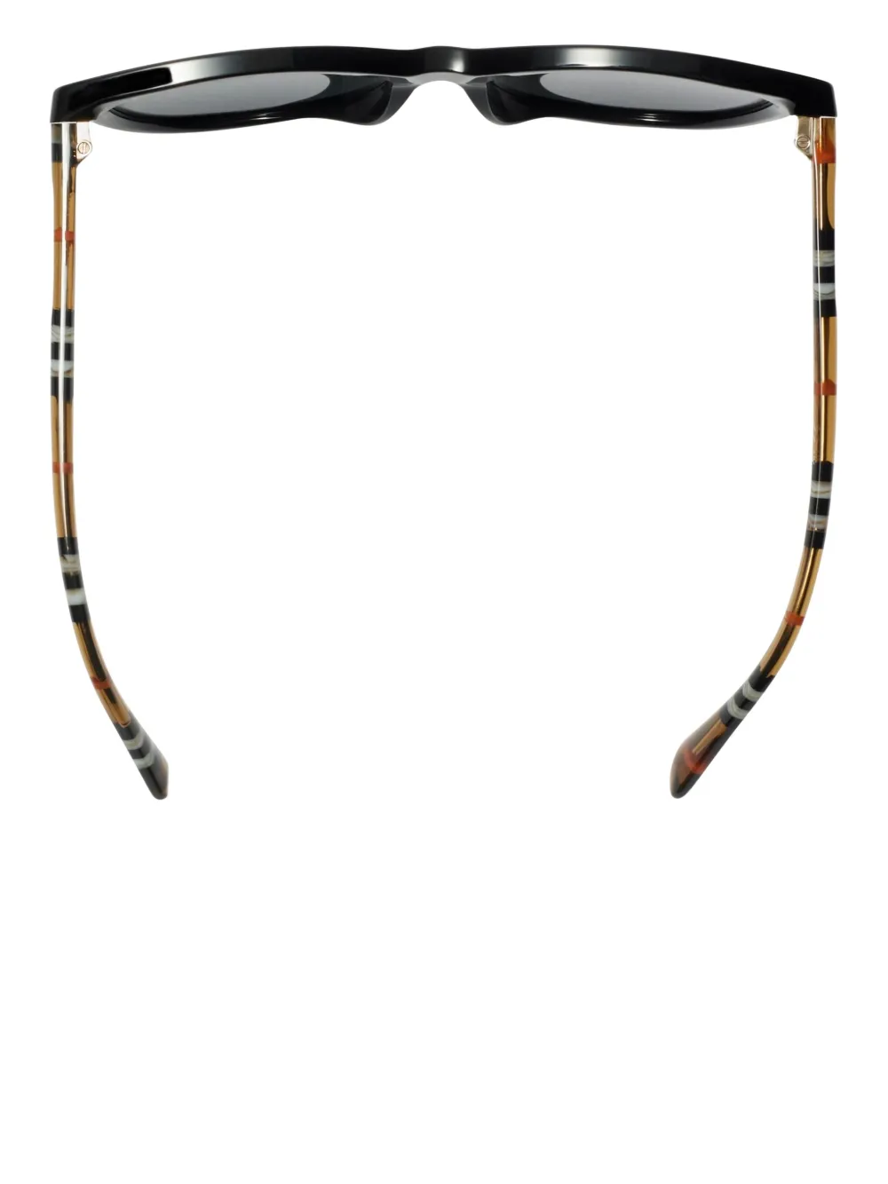 Burberry Eyewear Tubular Check zonnebril Zwart