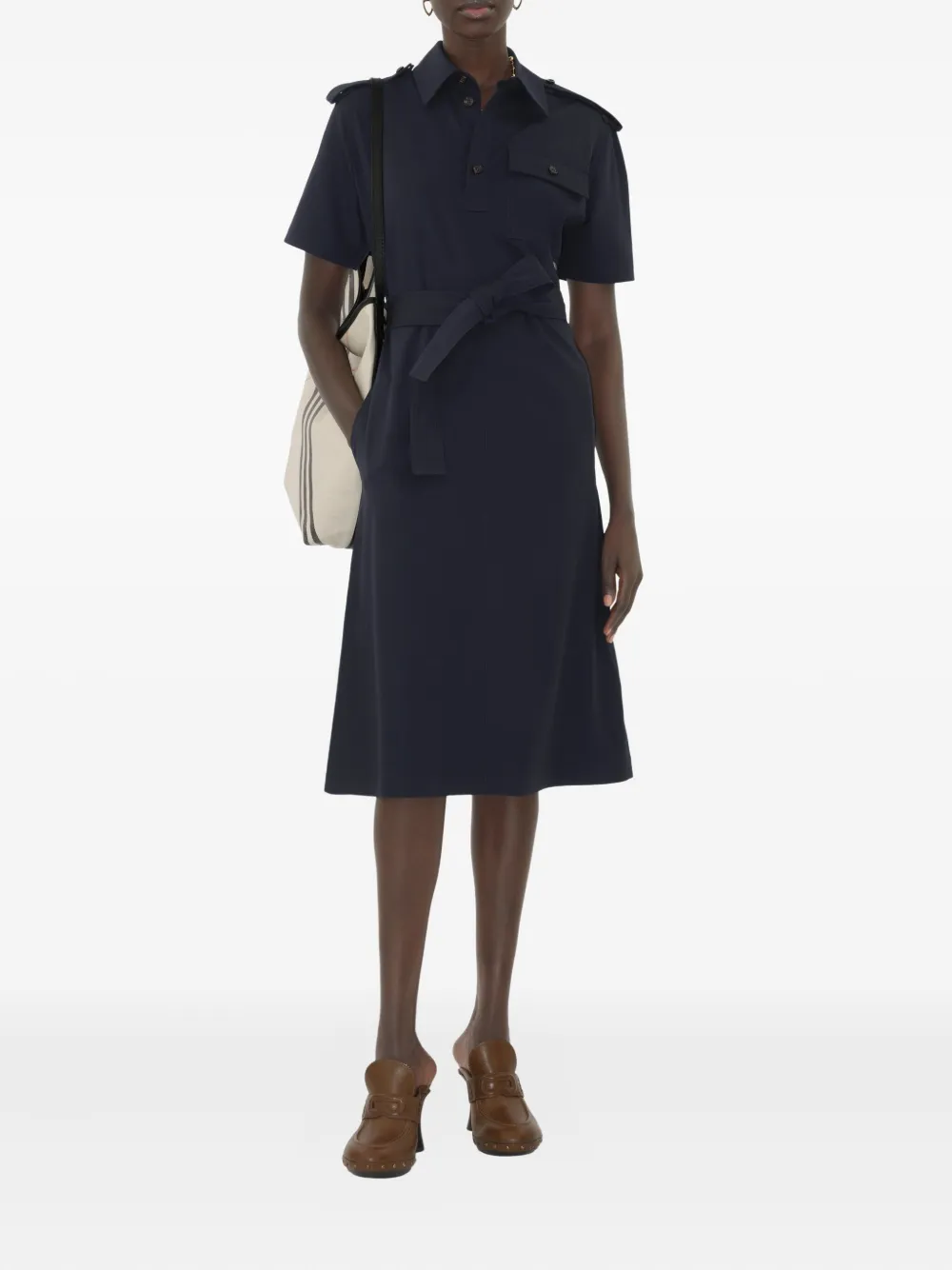 Burberry wool shirt dress - Blauw