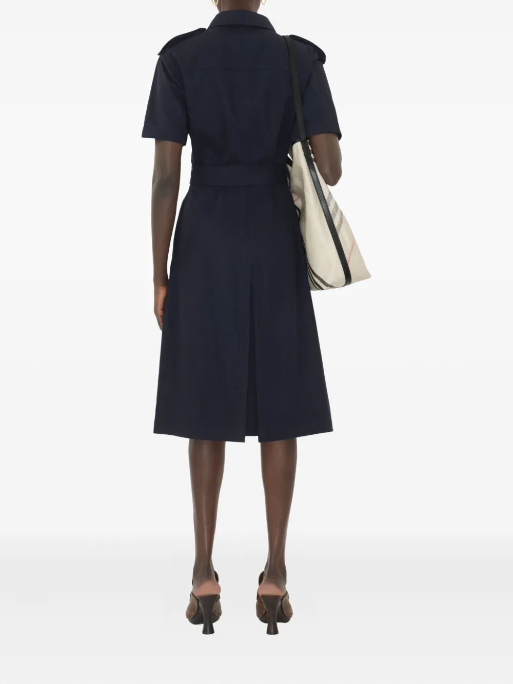 Burberry Wollen blousejurk Blauw