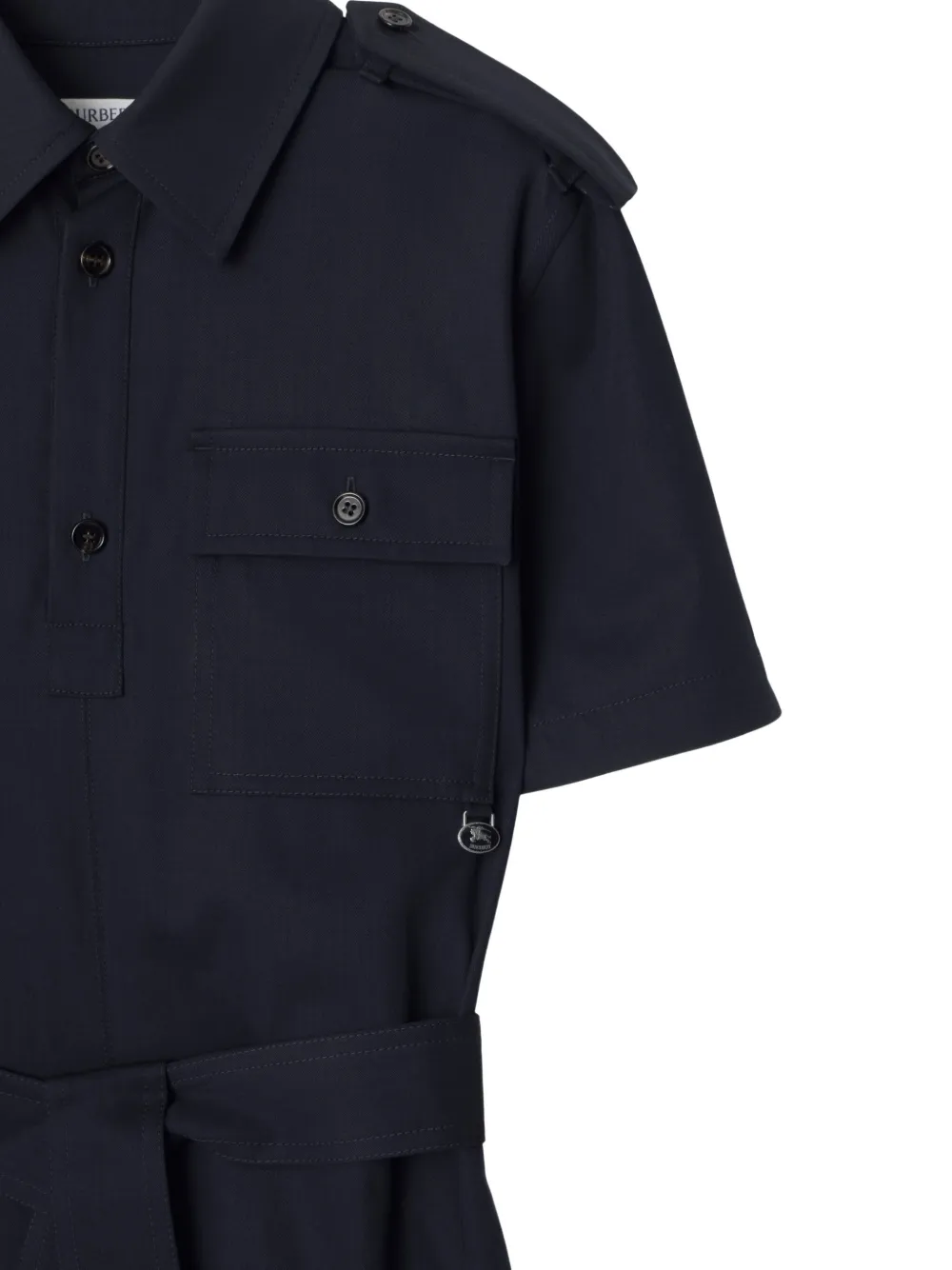 Burberry Wollen blousejurk Blauw