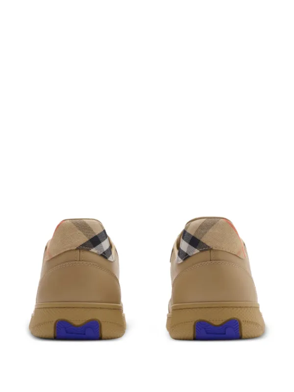 スニーカー Burberry Beige Leather Terrace Sneakers Burberry Beige Leather Terrace Sneakers | italist
