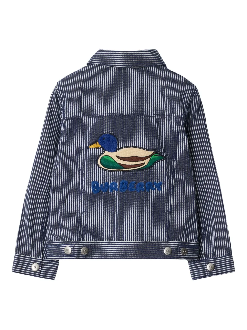 Burberry Kids Gestreept bomberjack Blauw