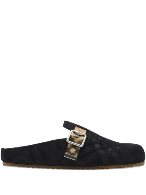 Mules Urchin en daim - Burberry - Modalova
