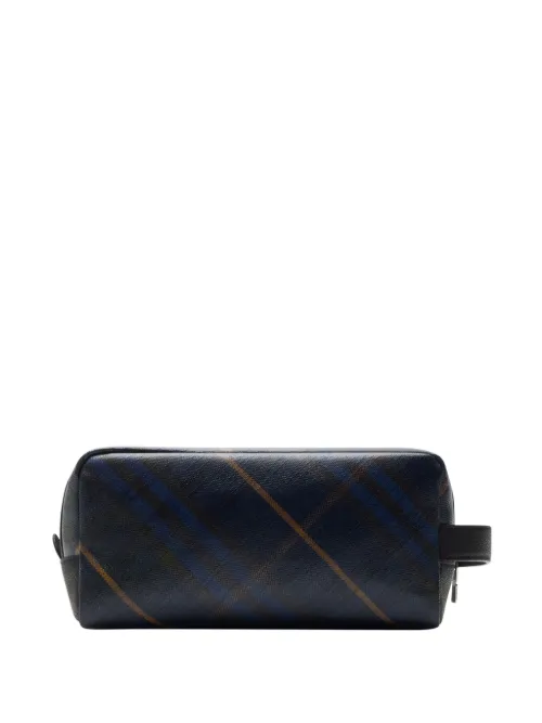 Trousse de toilette à carreaux - Burberry - Modalova