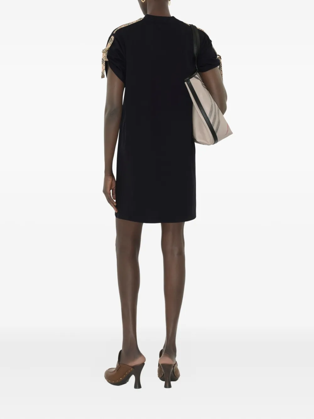 Burberry Katoenen T-shirtjurk Zwart