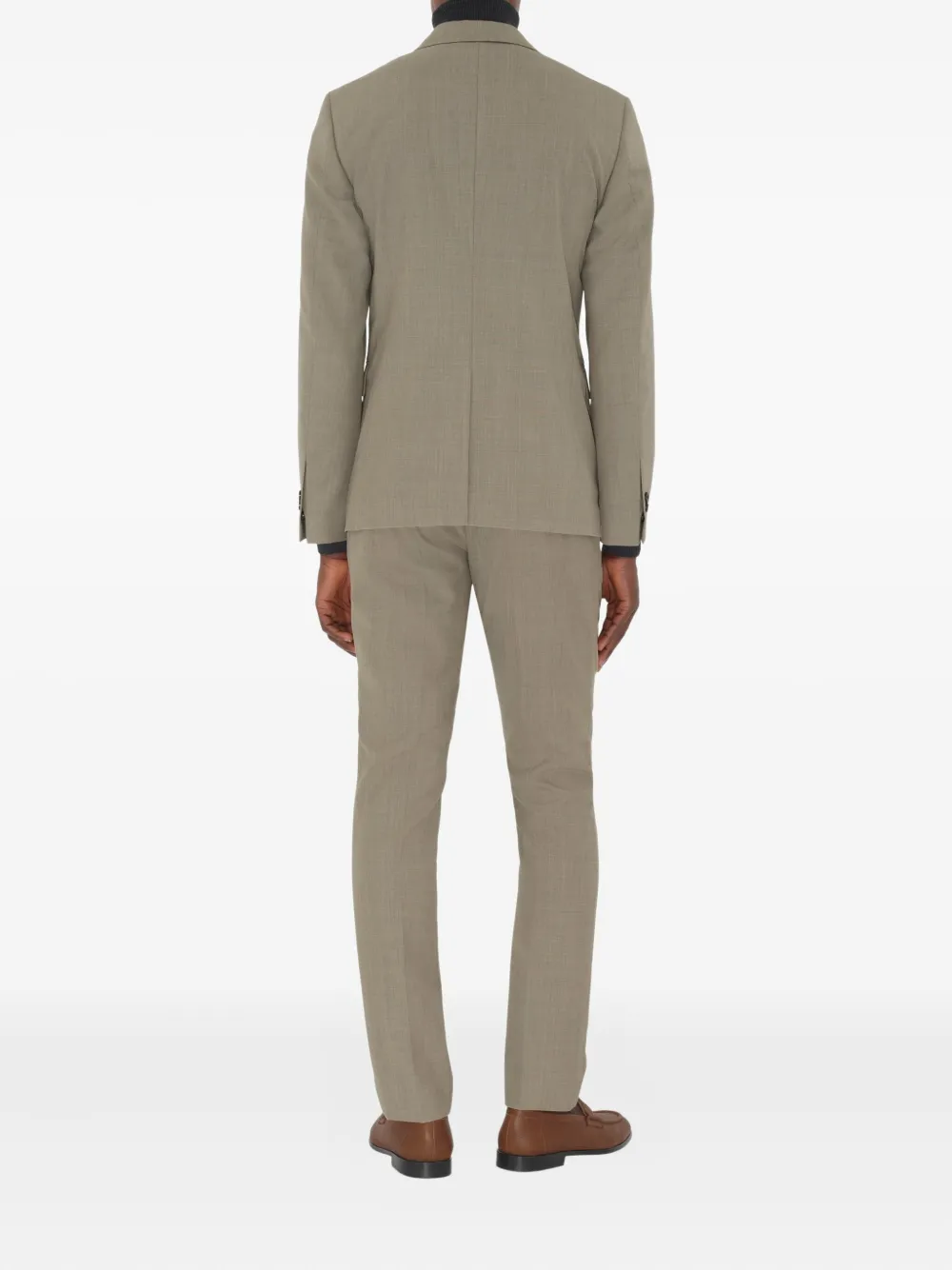 Burberry Wollen blazer met enkele rij knopen Groen