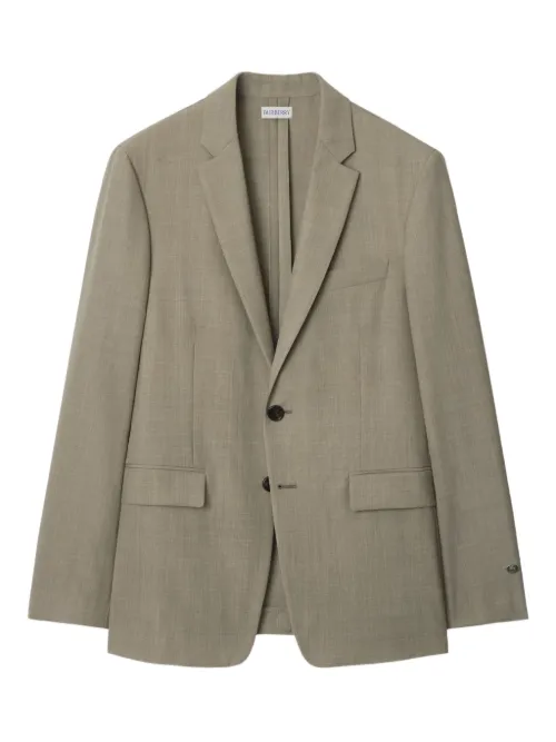 Blazer en laine à simple boutonnage - Burberry - Modalova