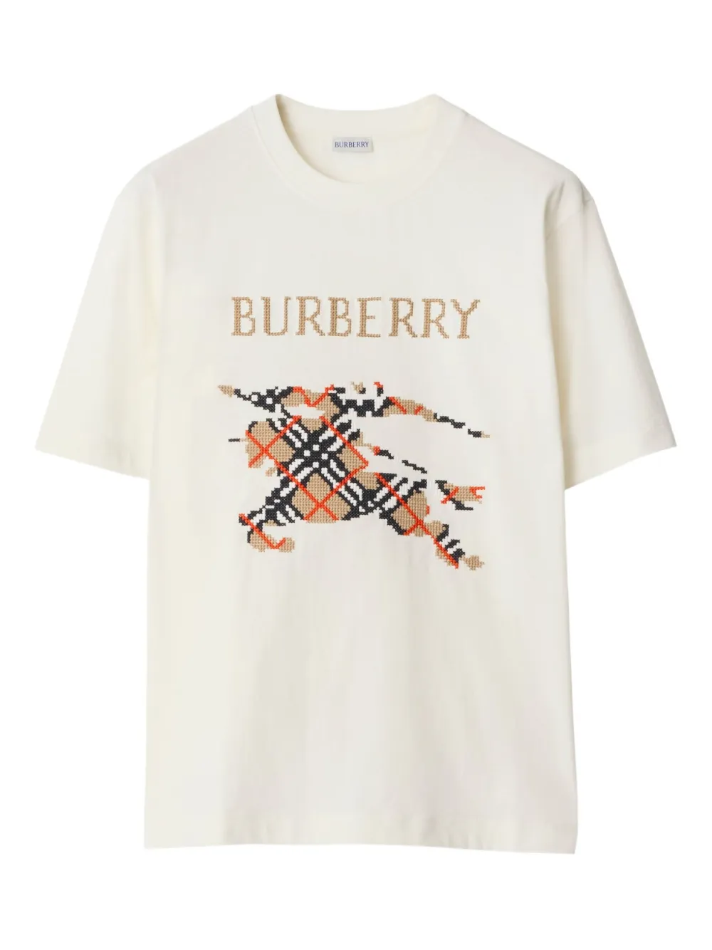 Burberry cross-stitch EKD​ T-shirt | Neutrals | Image 1
