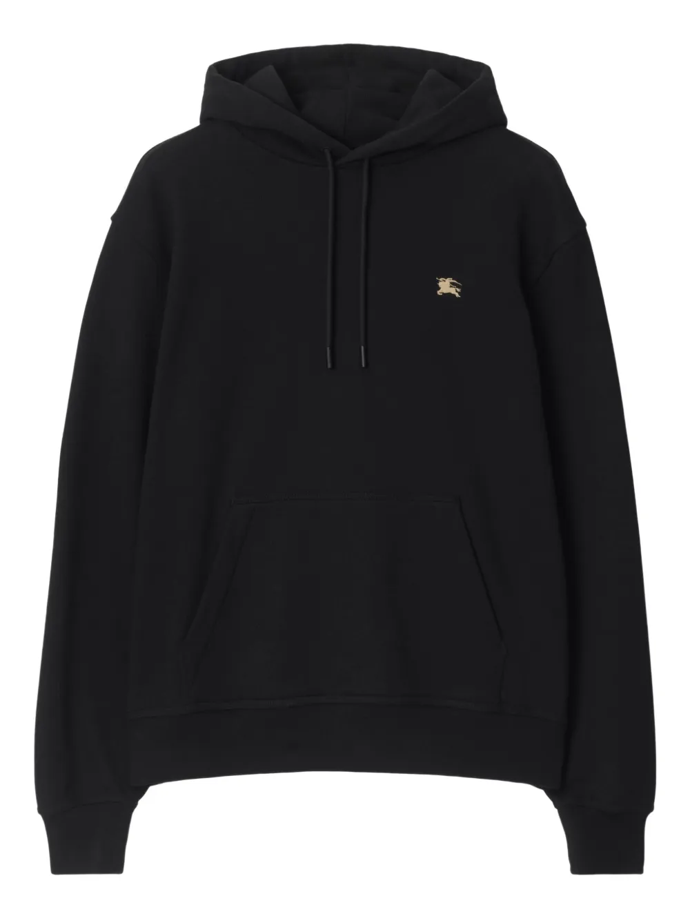 Burberry Hoodie met gestikt logo Zwart