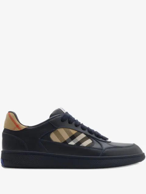 Burberry tenis con paneles de cuadros