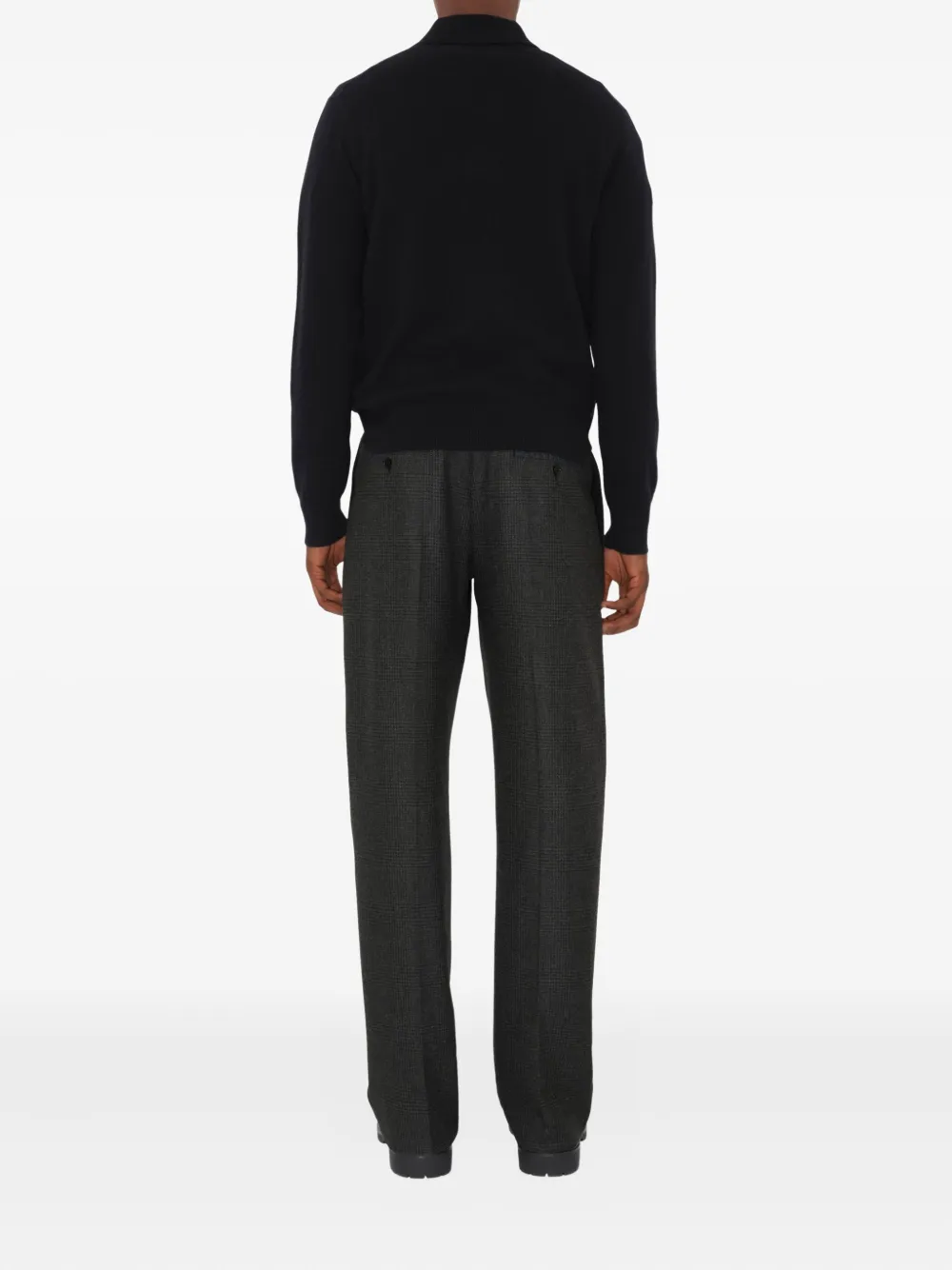 Burberry Poloshirt met mesh Zwart