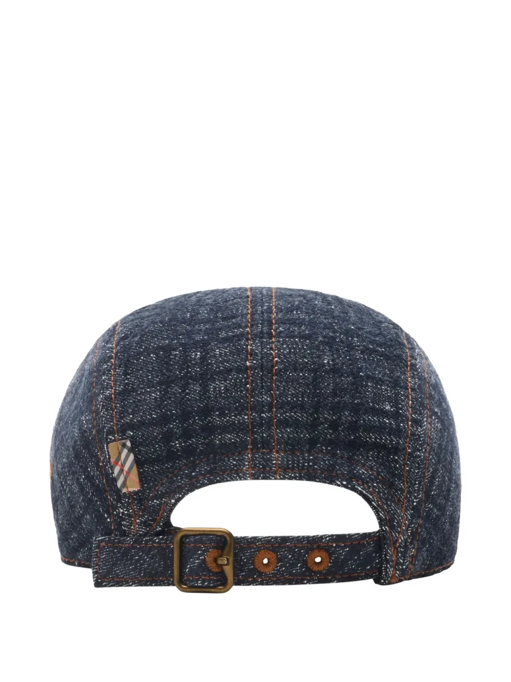 Burberry Geruite denim pet Blauw