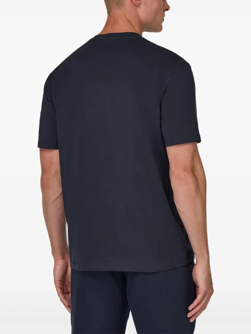 Boggi Milano Katoenen T-shirt Blauw