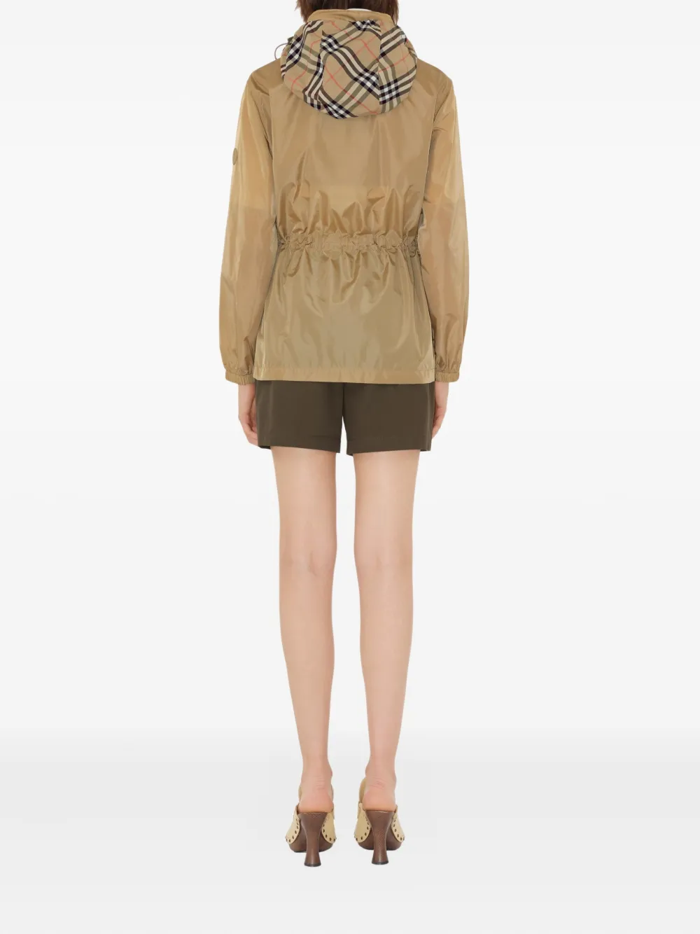 Burberry Parka met logopatch Beige