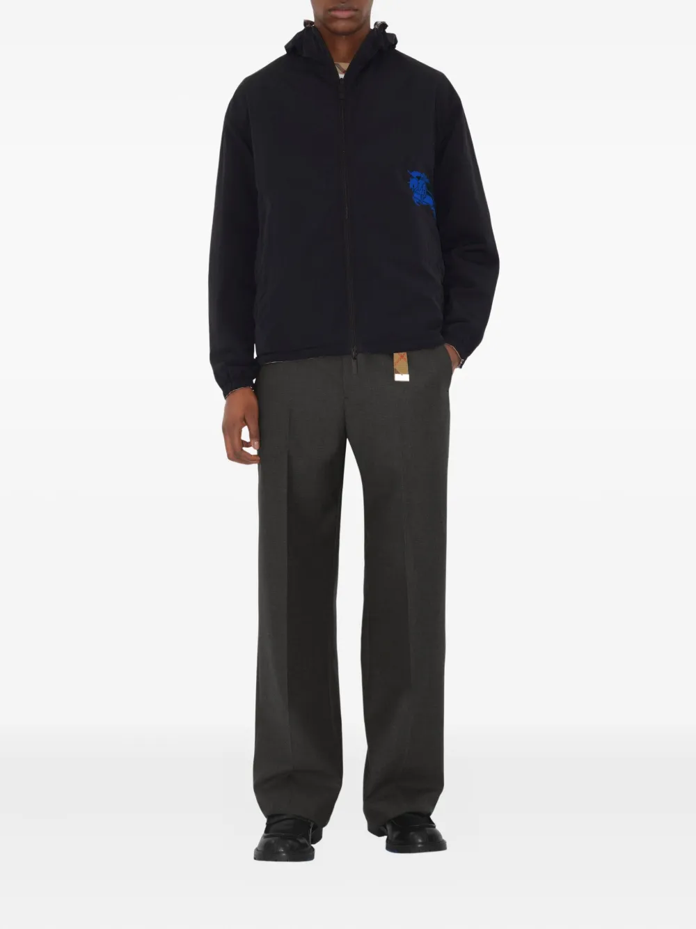 Burberry Omkeerbaar geruit jack Grijs