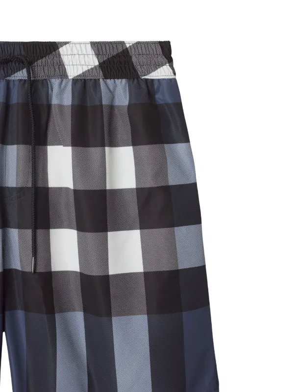 Burberry Checked Swim Shorts | Grey | FARFETCH RO