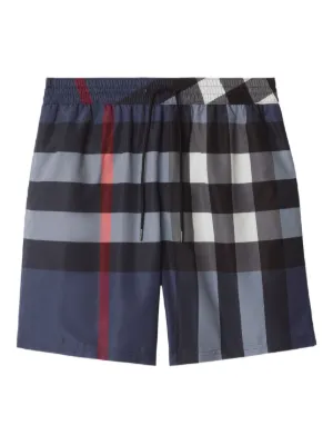 Burberry Checked Swim Shorts | Neutrals | FARFETCH CA