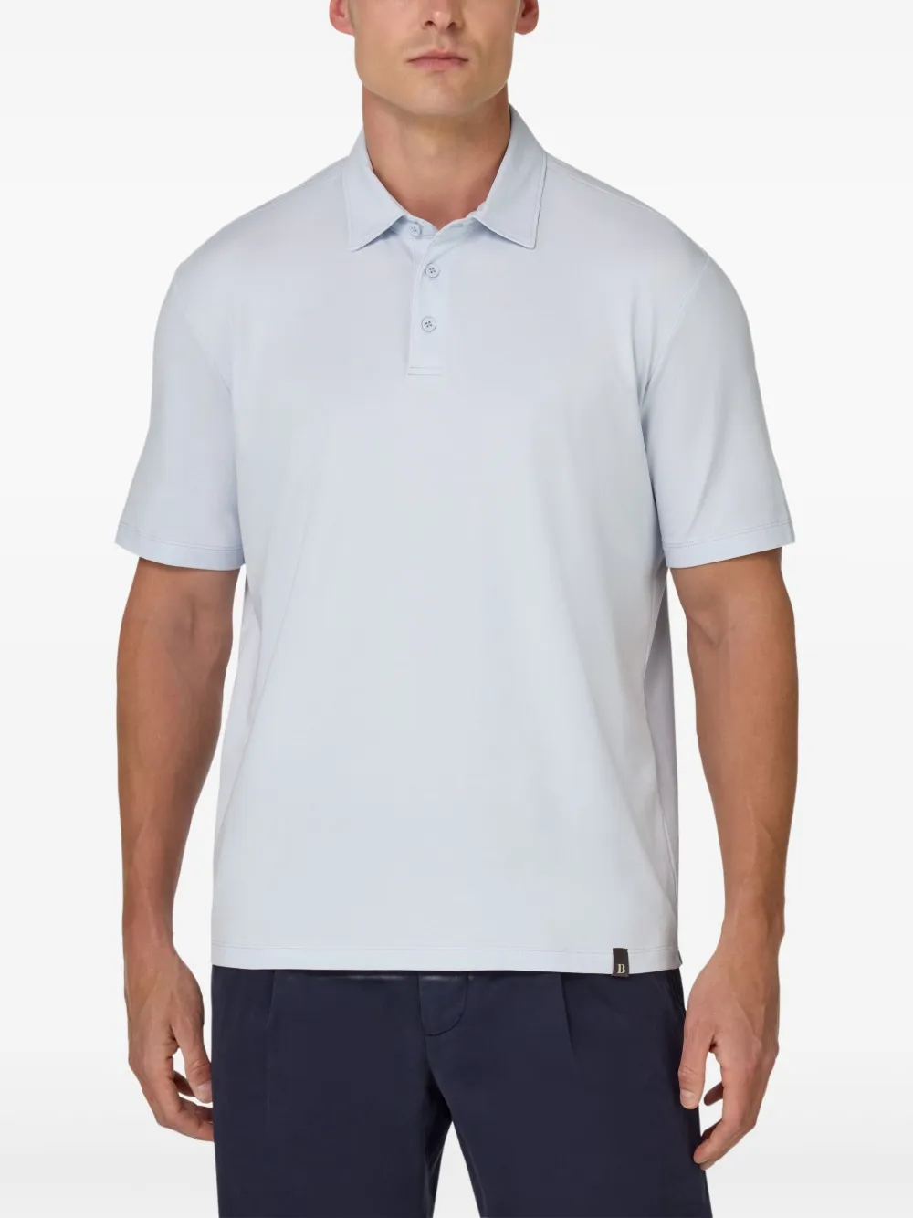 Boggi Milano Katoenen poloshirt Blauw