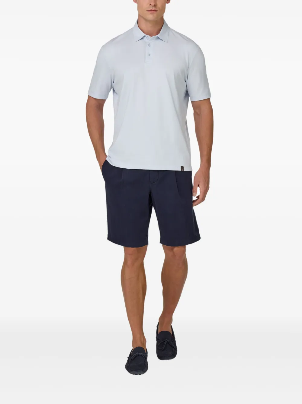 Boggi Milano Katoenen poloshirt Blauw