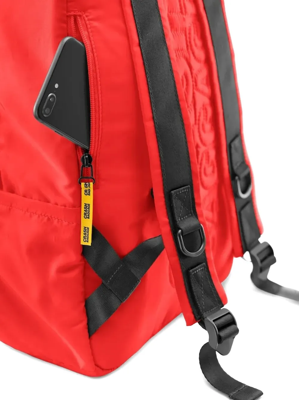 Crash Baggage Rugzak met logodetail Rood