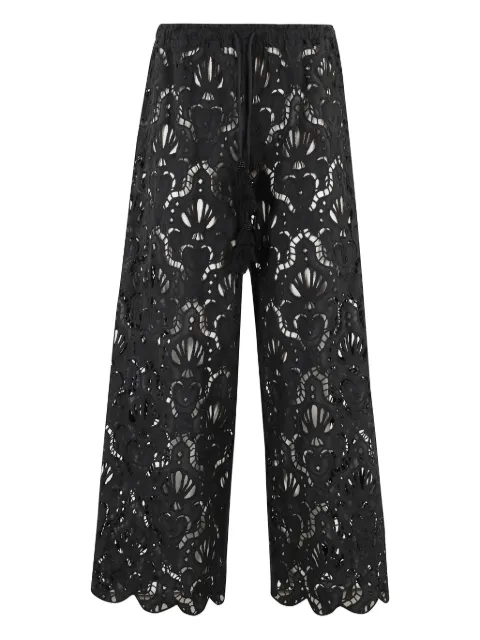 FARM Rio Seashell lace-detail trousers