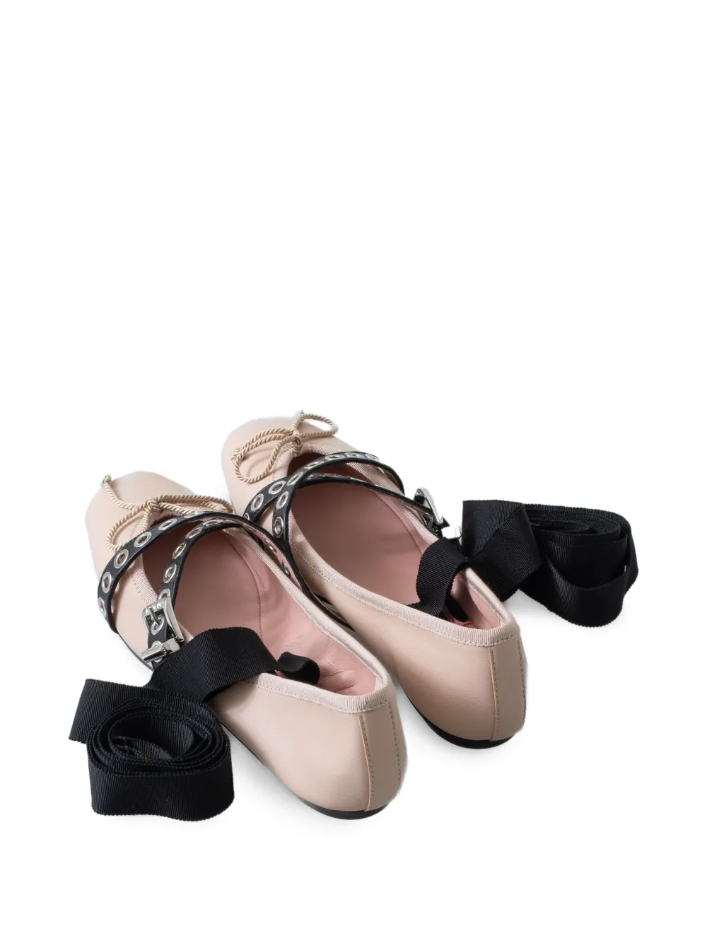 Pretty Ballerinas leather ballerina shoes Pink